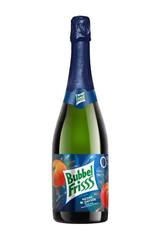 DubbelFrisss Bubbelfris appel & perzik 0%