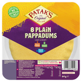 Patak's pappadums natural