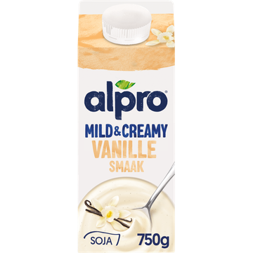 Alpro Mild & Creamy Vanille Plantaardige Variatie Op Yoghurt 750g