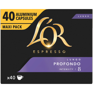 L'OR Espresso Lungo Profondo Aluminium Capsules Maxi Pack 40 Stuks 208 g