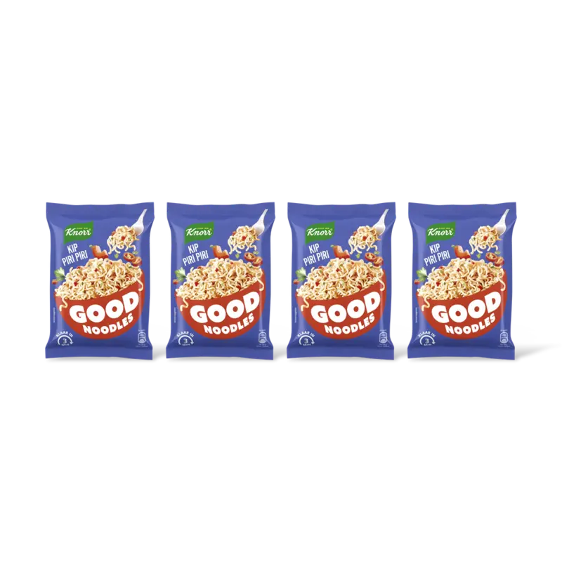 Knorr Good noodles kip piri piri 4-pack