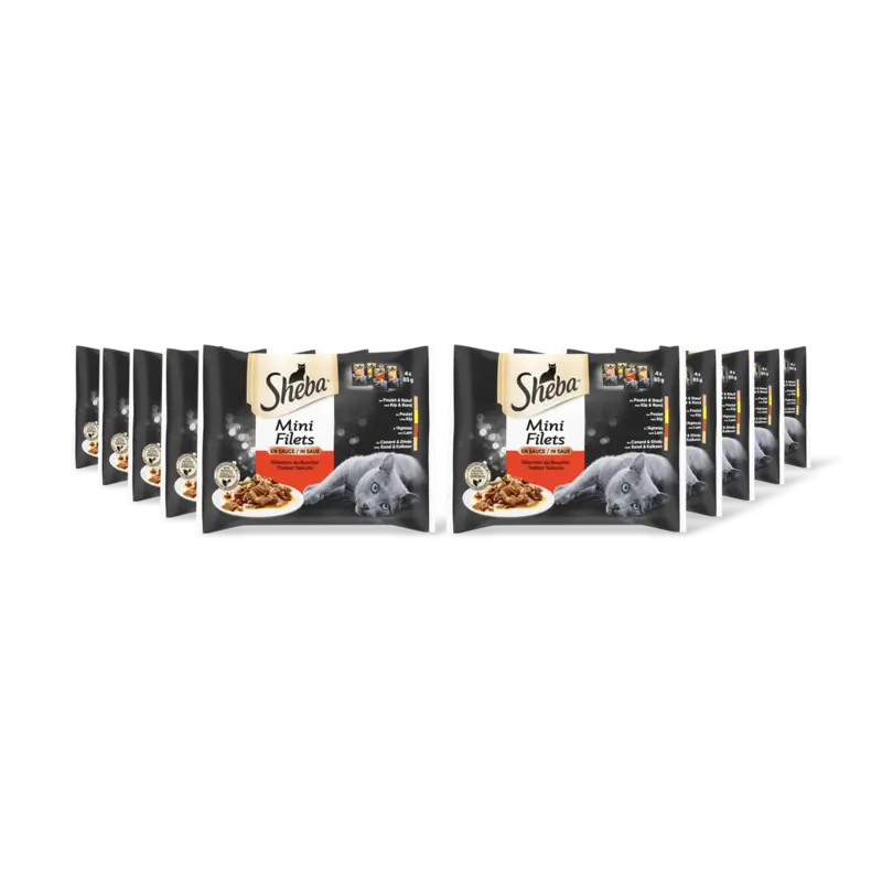 Sheba Mini filets traiteur selectie saus 10pk
