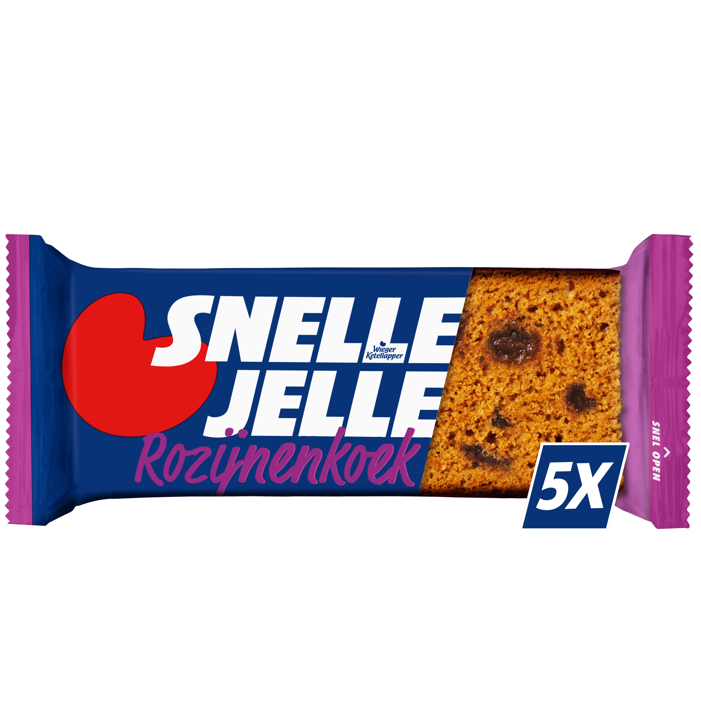Snelle Jelle Krachtige kruidkoek rozijn 5-pack