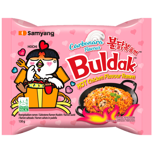 Samyang Buldak hot chicken ramen carbonara