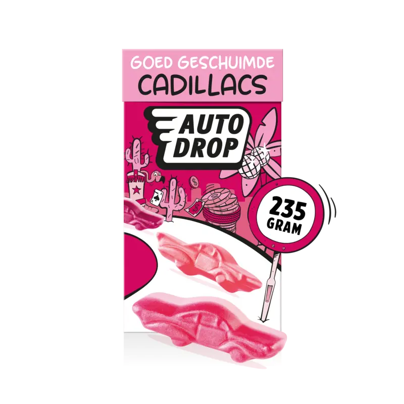 Autodrop Goed geschuimde cadillacs