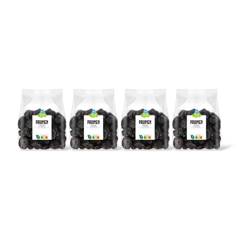 AH Biologisch Pruimen gedroogd zonder pit 4-pack