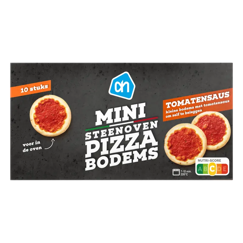 AH Steenoven pizzabodems mini