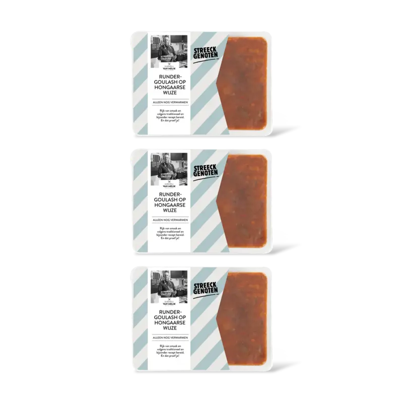Streeckgenoten Rundergoulash op Hongaarse wijze 3-pack