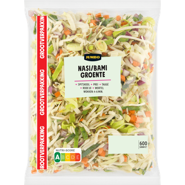 Jumbo Nasi/Bami Groente Grootverpakking 600 g