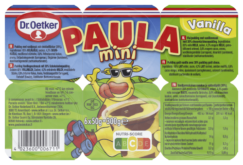 Dr. Oetker Paula mini vanille met choco vlekken
