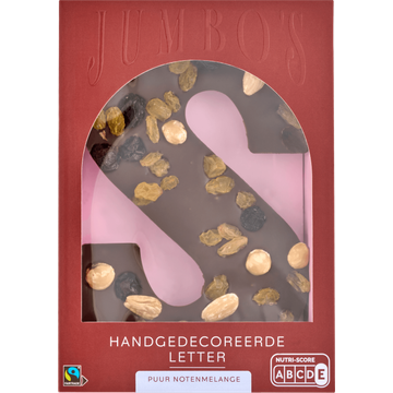 Jumbo's Chocoladeletter Puur Notenmelange 220 g