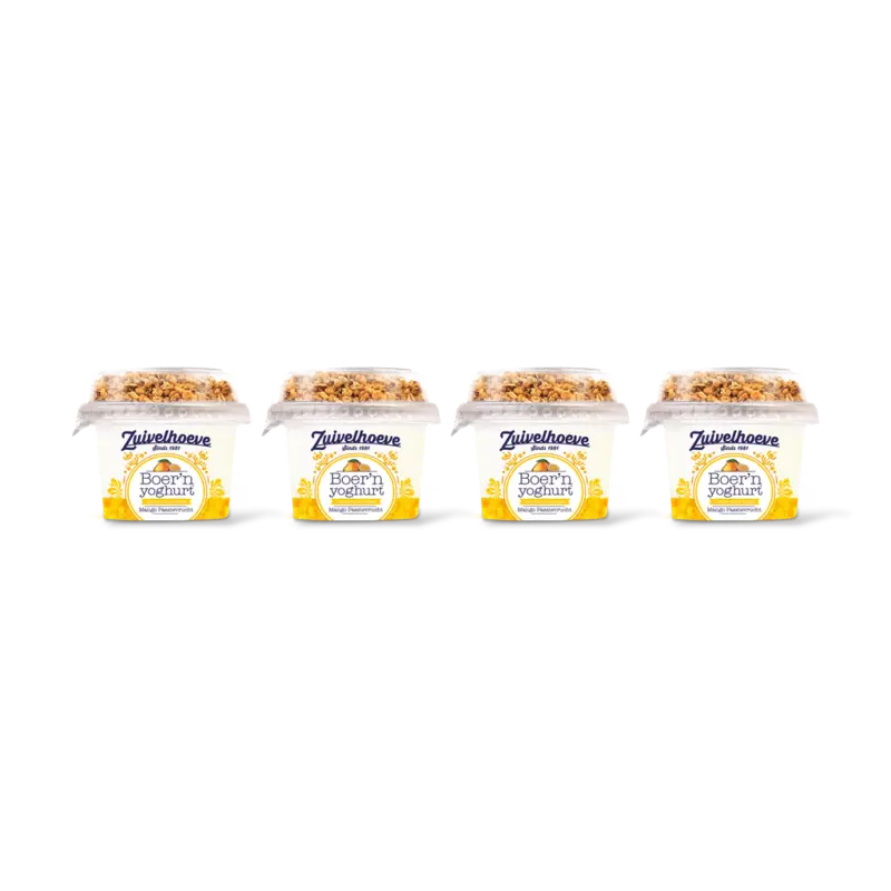 Zuivelhoeve Boer'n yoghurt mango-passie muesli 4-pck