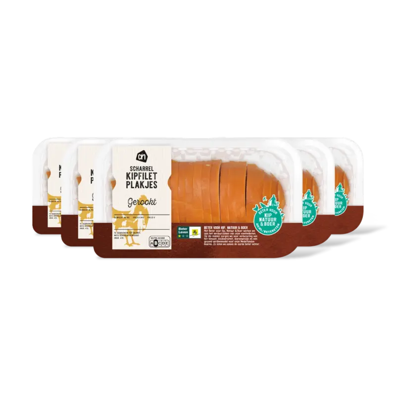 AH Scharrel kipfilet plakjes gerookt 5-pack