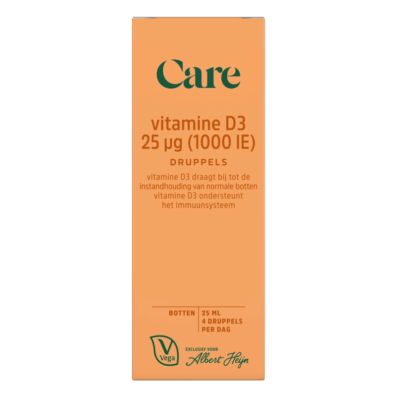 Care Vitamine D3 25µg druppels