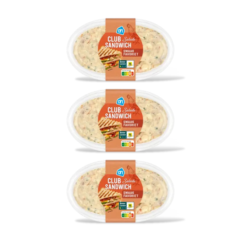 AH Club sandwich salade 3-pack
