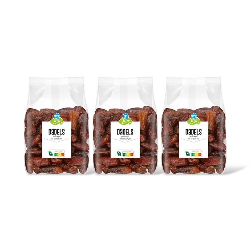 AH Biologisch Dadels gedroogd zonder pit 3-pack