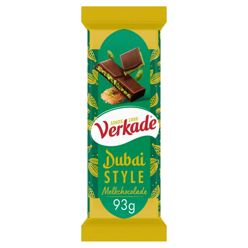 Verkade Dubai style melkchocoladereep
