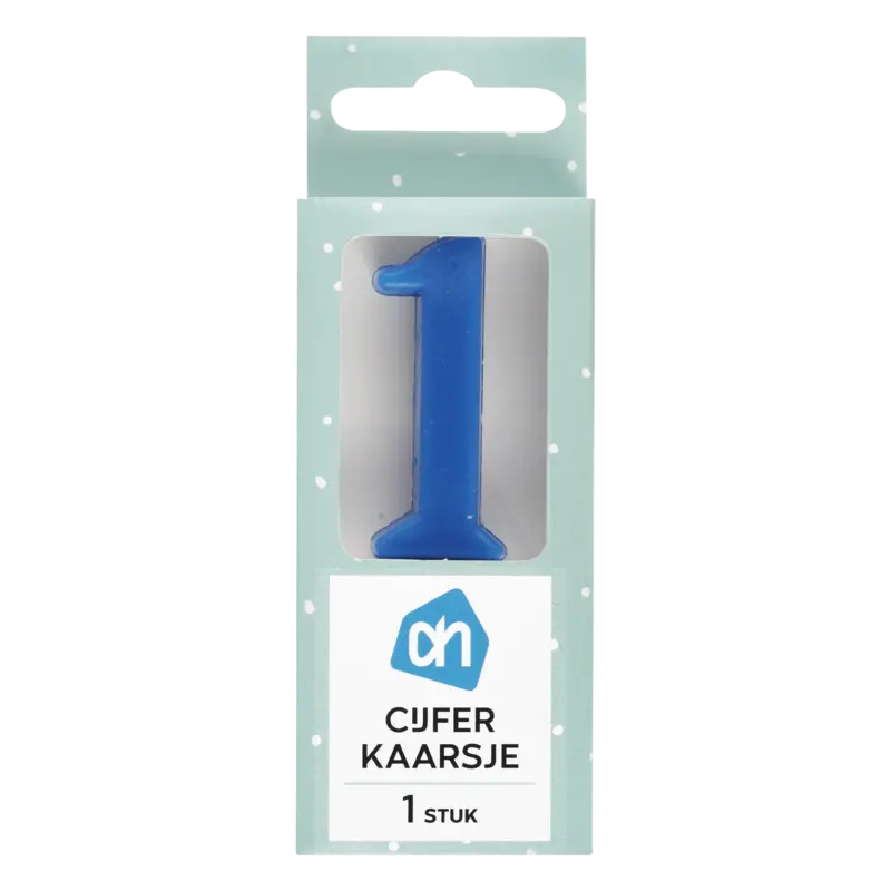 AH Kaars cijfer 1 kleur