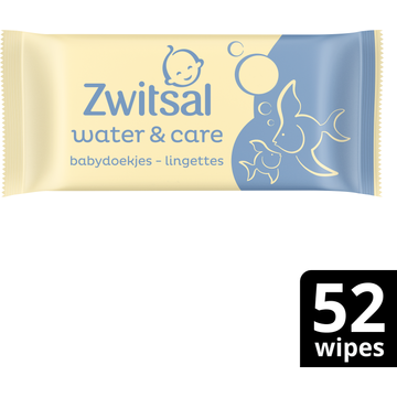 Zwitsal Billendoekjes Water & Care 52 Stuks