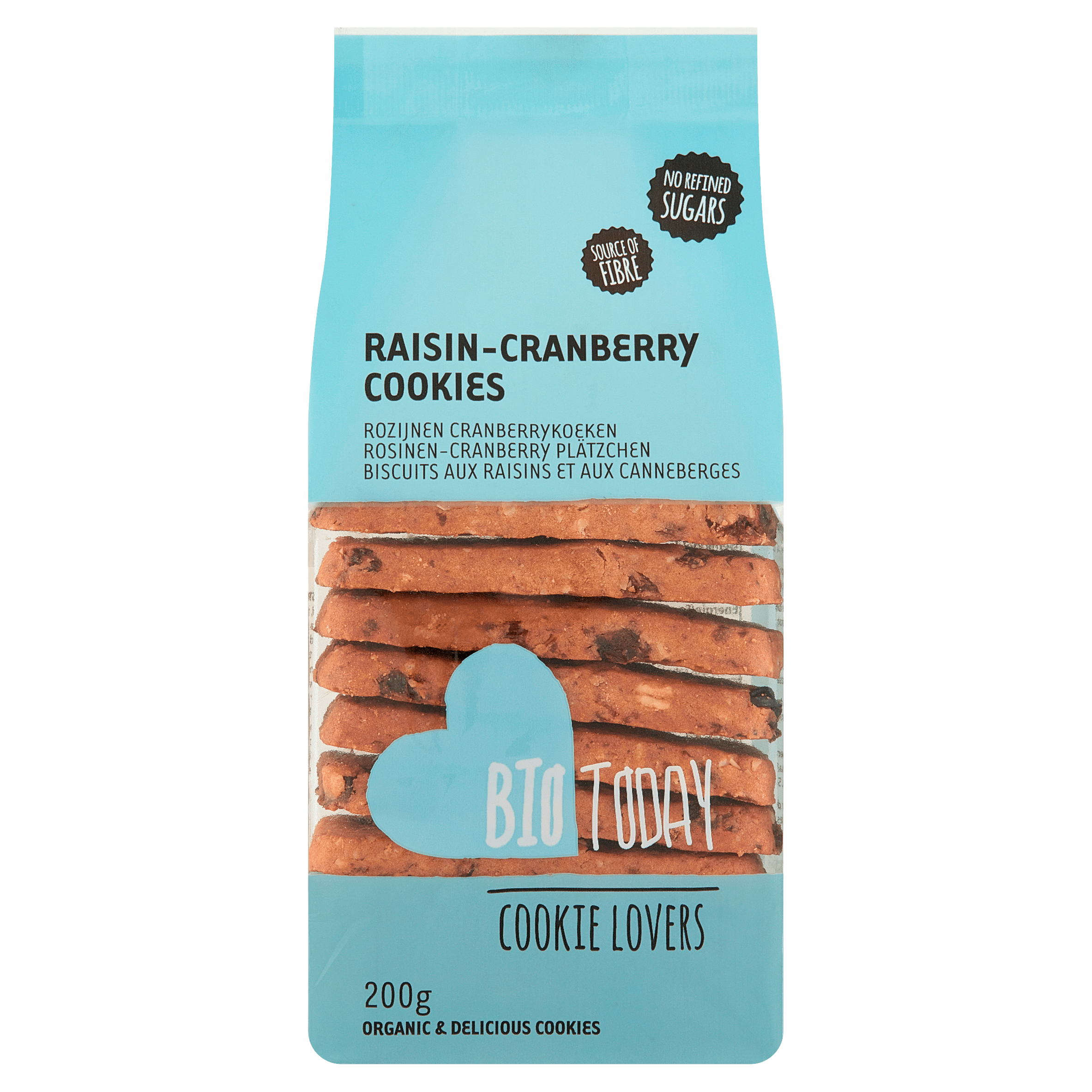 BioToday Koeken Rozijn en Cranberry bio