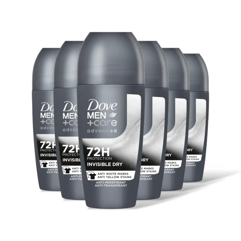 Dove Deodorant roller invisible dry 6-pack
