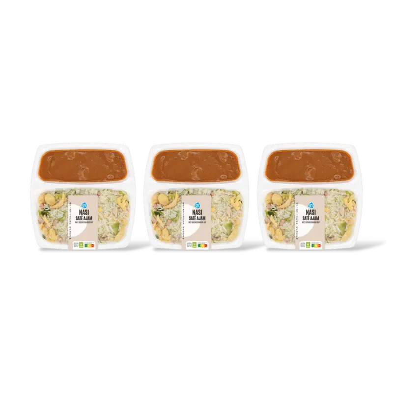 AH Ajam sate & nasi 3-pack