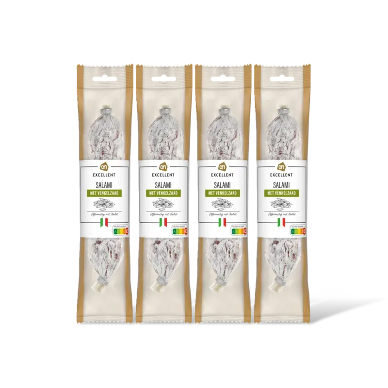 AH Excellent Salami met venkelzaad 4-pack