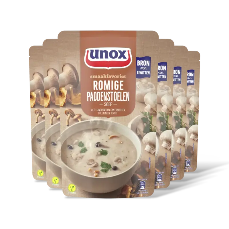 Unox Unox Romige Paddenstoelensoep 6-pack