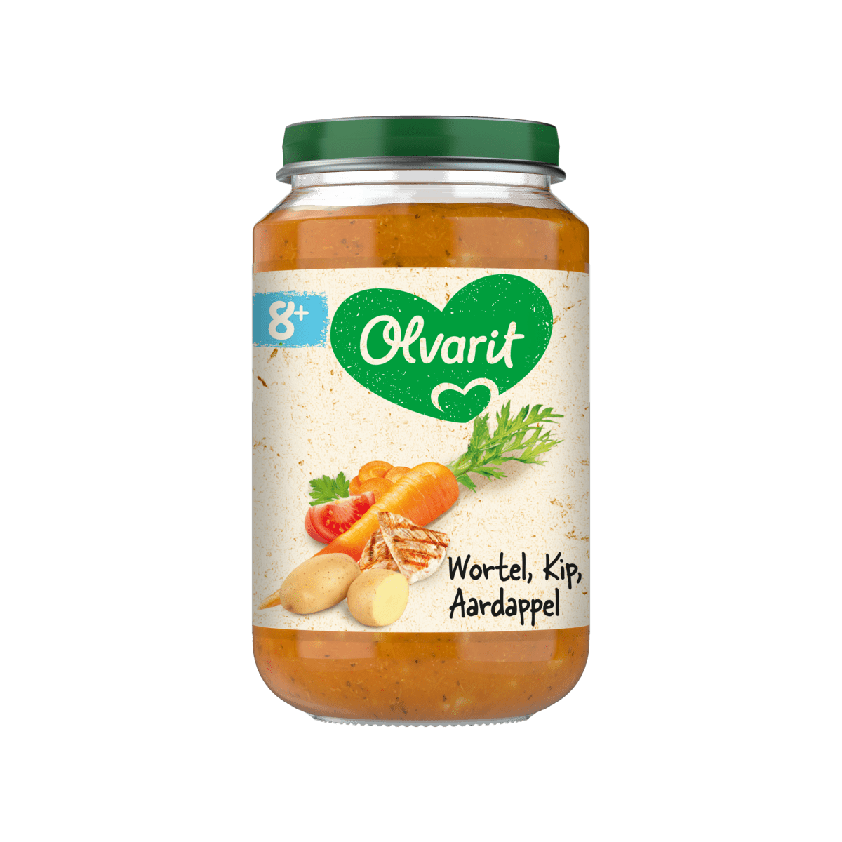 Olvarit Wortel Kip Aardappel  8+ Maanden 200 gram