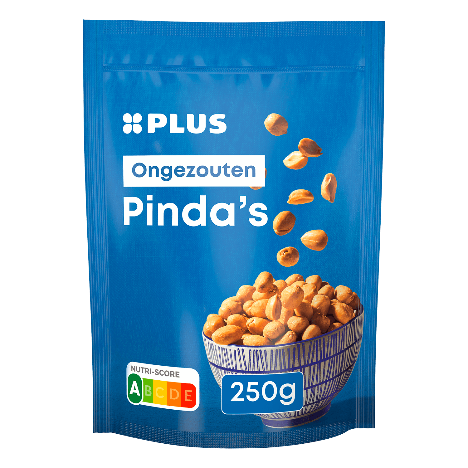 PLUS Pinda's ongezouten 250 gram