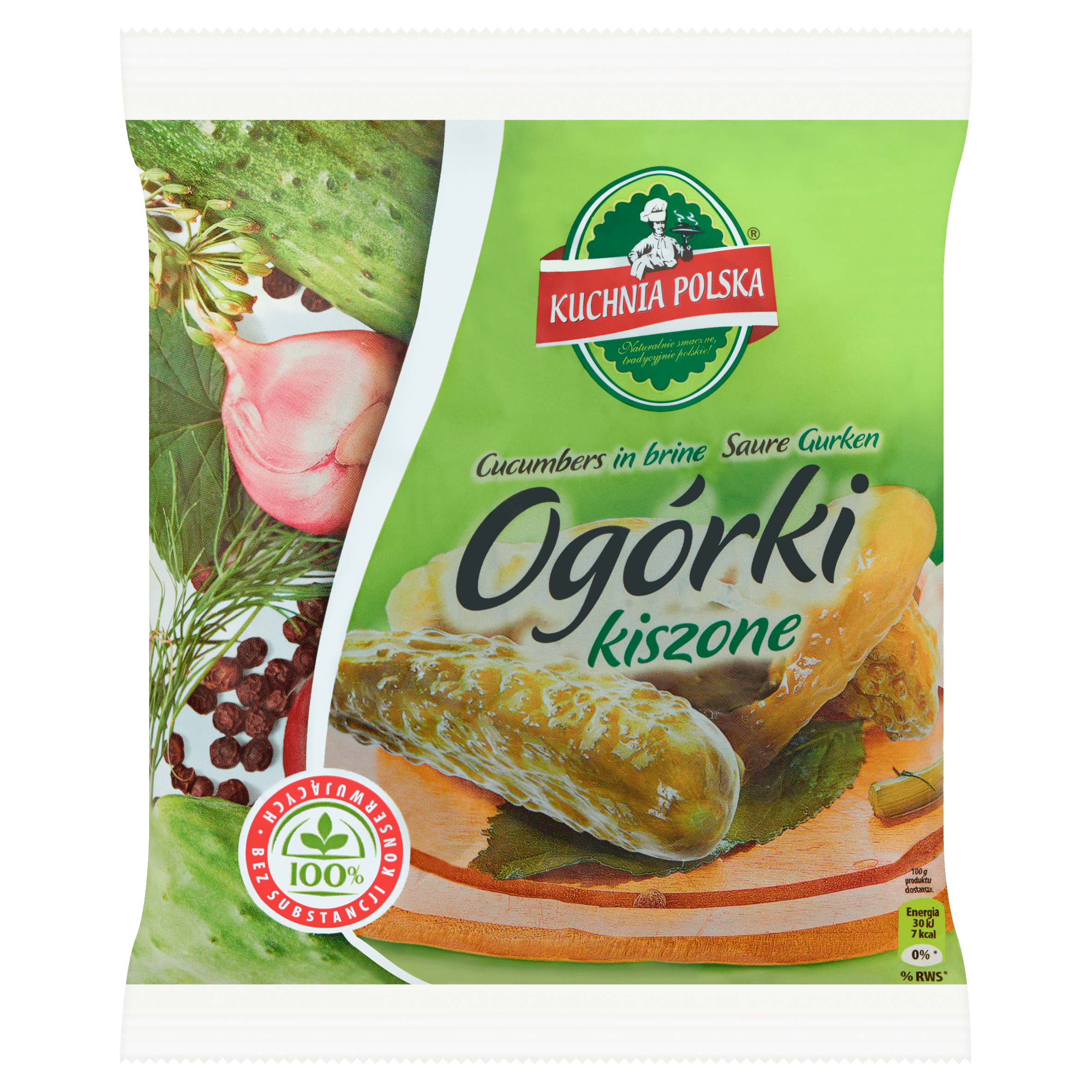 Kuchnia Ogorki kiszone / zoute augurk