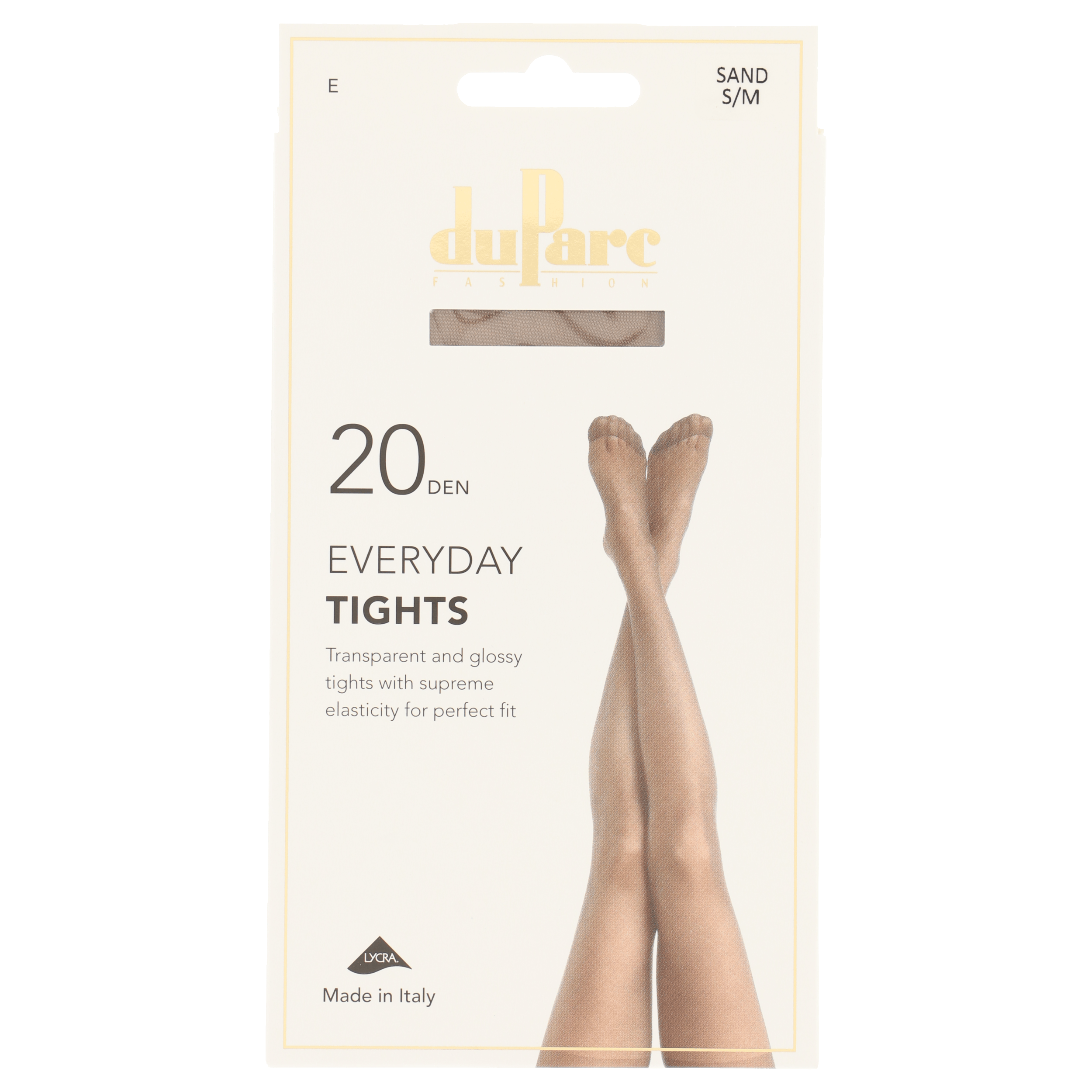 DuParc Panty Lycra 20D Glans Sand SM