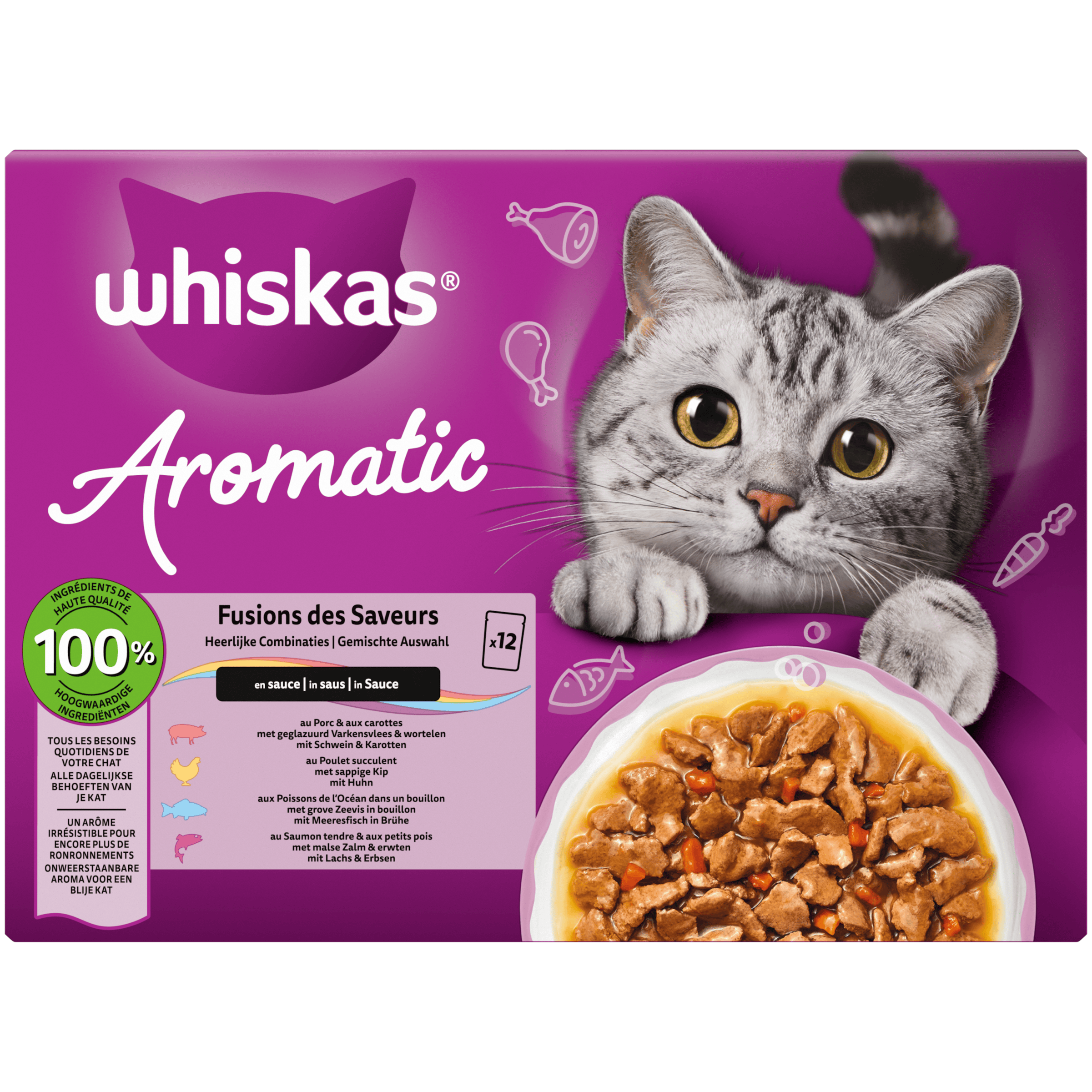 Whiskas Maaltijdzakjes Aromatic Combinaties