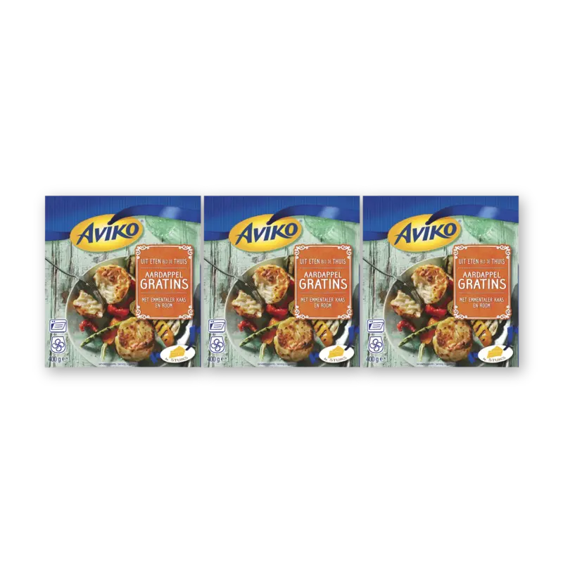 Aviko Aardappel gratins emmentaler & room 3-pk