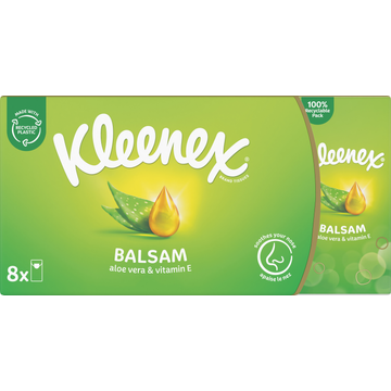 Kleenex Balsam Aloe Vera & Vitamin E 8 Stuks