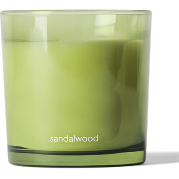 HEMA Geurglas 10*10 Sandalwood Olijfgroen