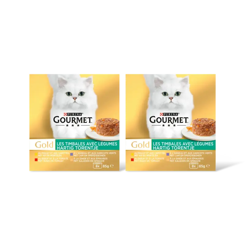 Gourmet Gold hartig torentje mt kip rund lam 2pk
