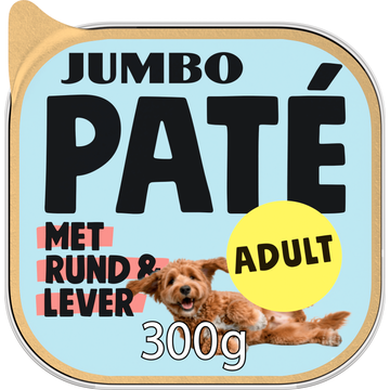 Jumbo Hondenpaté Adult Rund & Lever 300 g