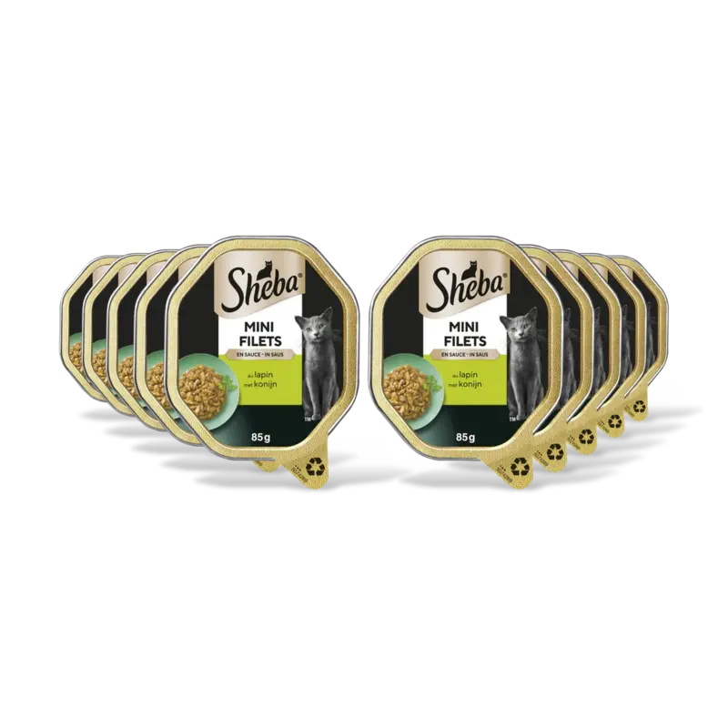 Sheba Mini filets in saus konijn & wild 10-pck