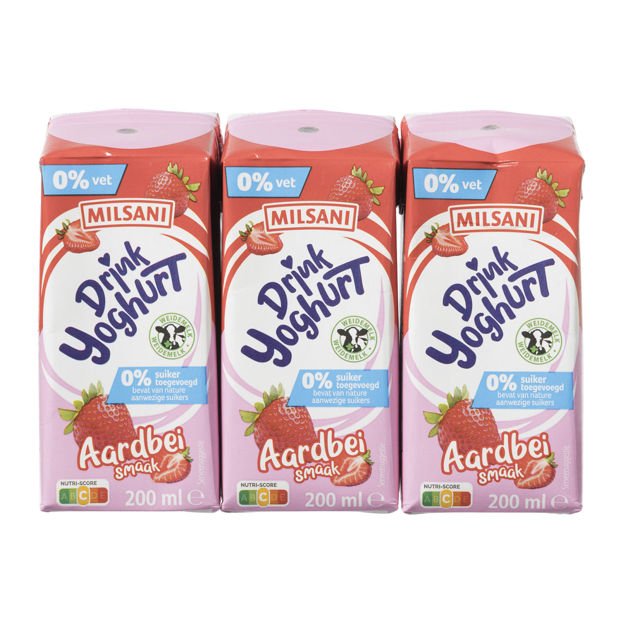 6-pack yoghurtdrink aardbei