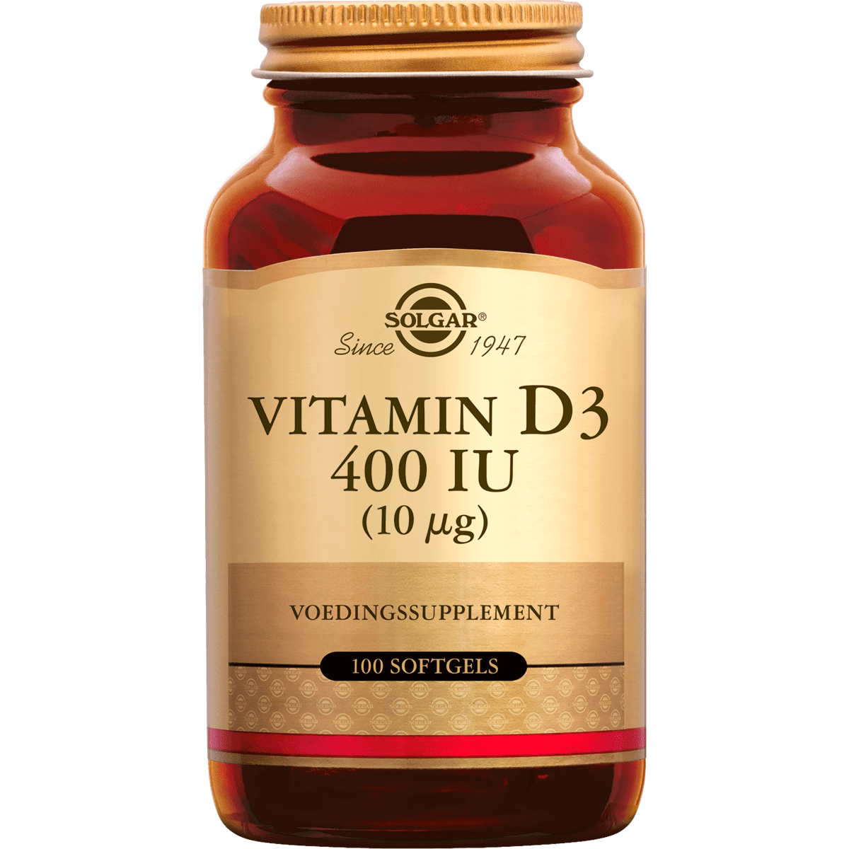 Solgar Vitamine D3 400 IU 10 MCG Softgels 100 stuks