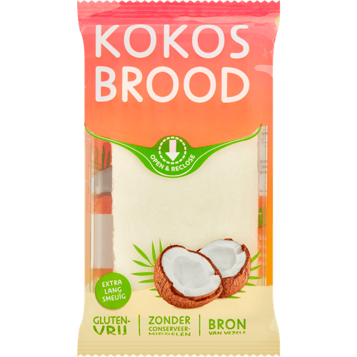 Kokosbrood plakjes