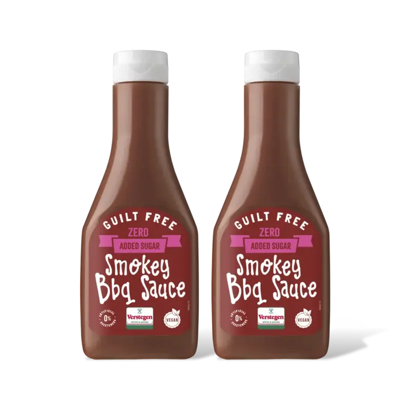 Verstegen Smokey BBQ saus zero added sugar 2-pack