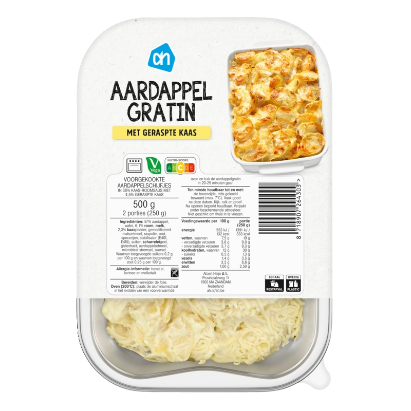 AH Aardappelgratin met kaas