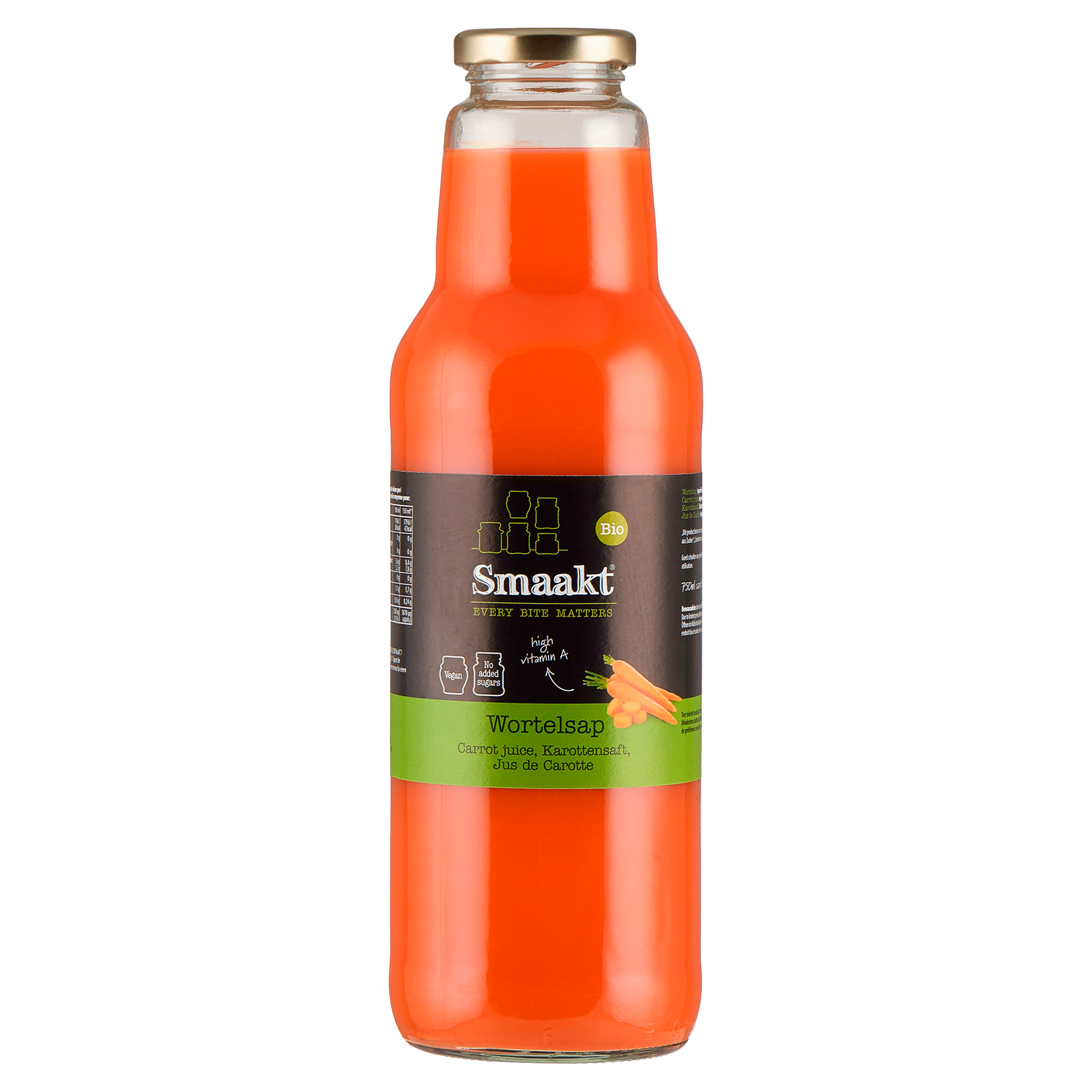 Smaakt Wortelsap biologisch
