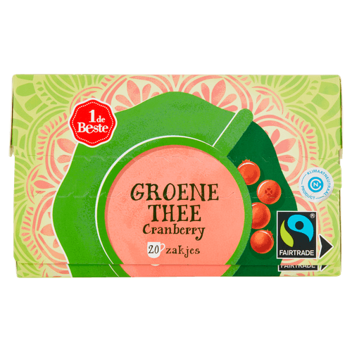 1 de Beste Groene thee cranberry kop