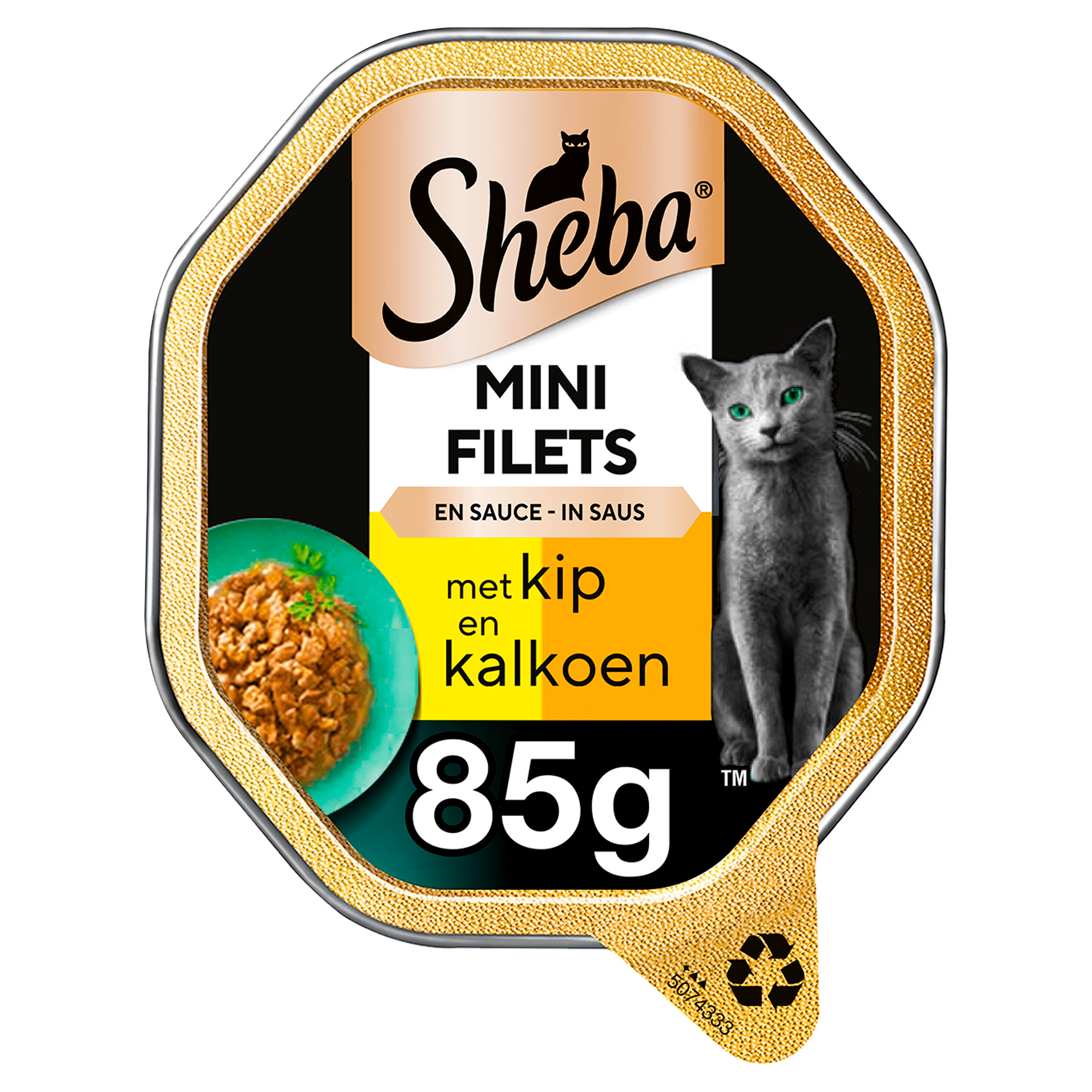 Sheba Mini Filets Kip&Kalkoen In Saus