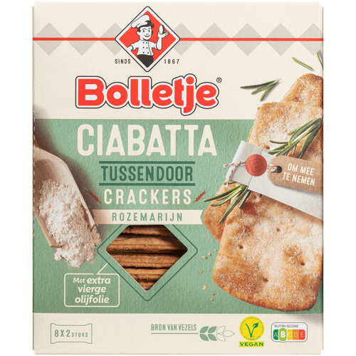 Bolletje Ciabatta tussendoor crackers rozemarijn