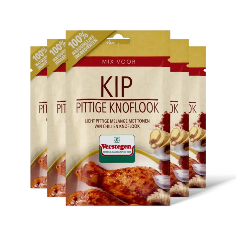 Verstegen Kruidenmix kip pittige knoflook 5-pack