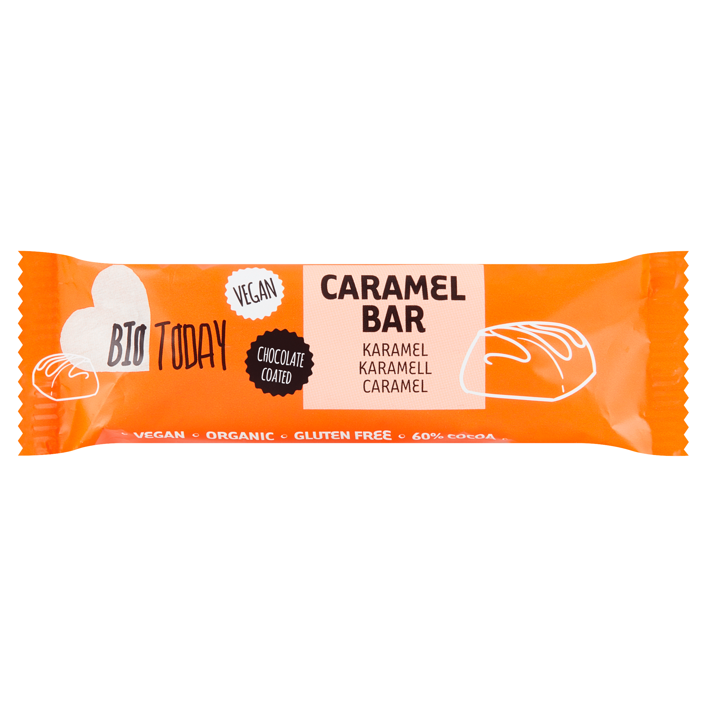 BioToday Vegan caramel bar biologisch